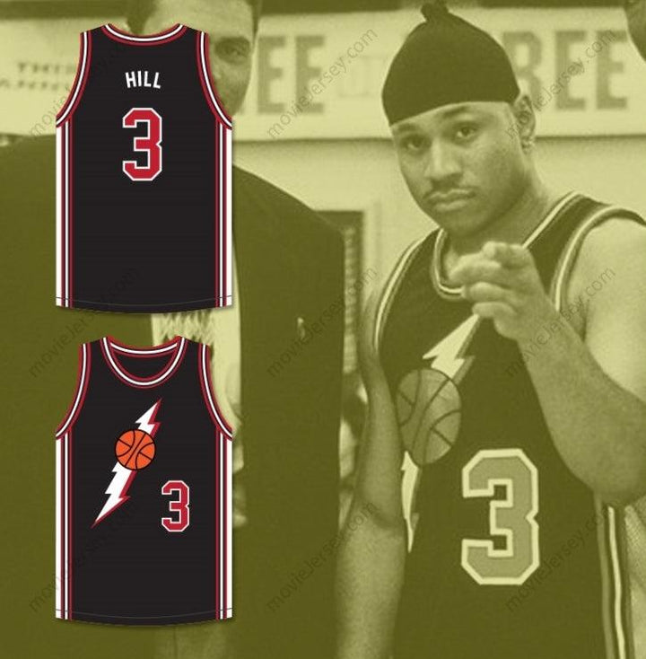 CUSTOM ANY Name Number MARION HILL 3 BLACK BASKETBALL JERSEY IN THE HOUSE Top Stitched S-6XL