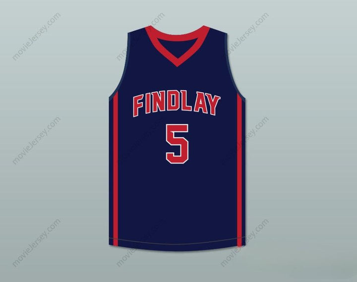 CUSTOM ANY Name Number P. J. WASHINGTON 5  PREP NAVY BLUE BASKETBALL JERSEY 2 Top Stitched S-6XL