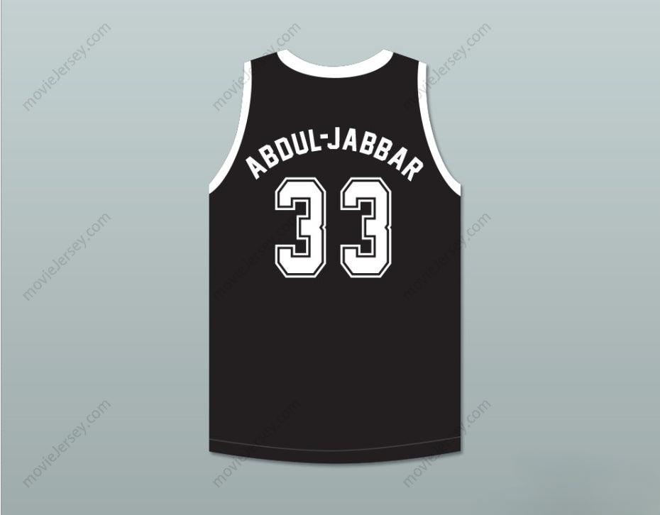CUSTOM ANY Name Number KAREEM ABDUL-JABBAR 33 THE ARCHANGEL OF BASKETBALL BLACK BASKETBALL JERSEY SLAM DUNK ERNEST Top Stitched S-6XL