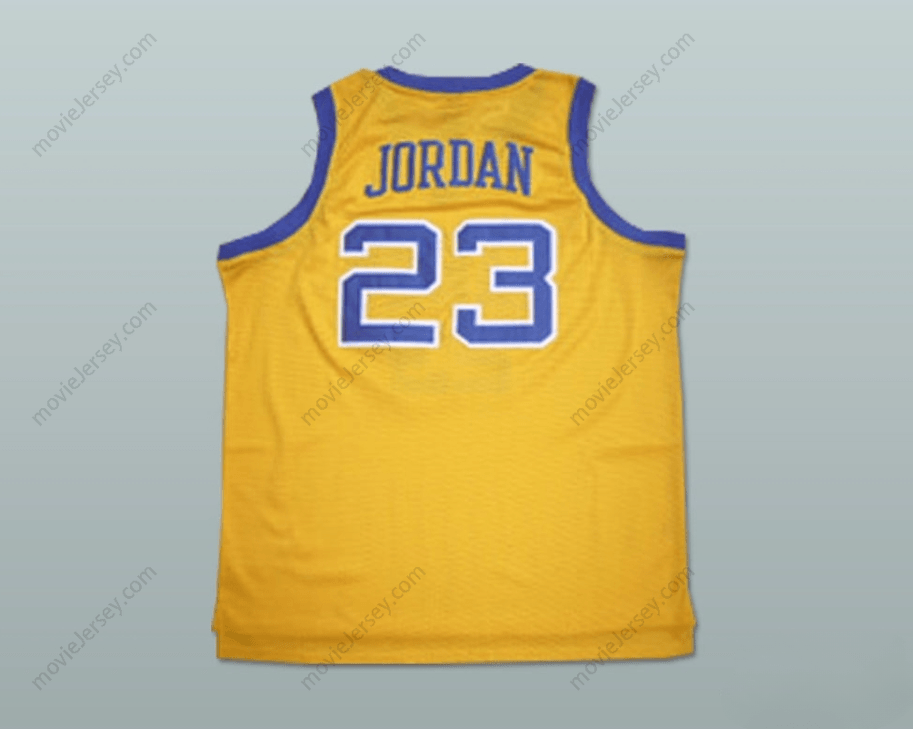 CUSTOM ANY Name Number MICHAEL 23 LANEY HIGH SCHOOL BUCCANEERS YELLOW BASKETBALL JERSEY Top Stitched S-6XL