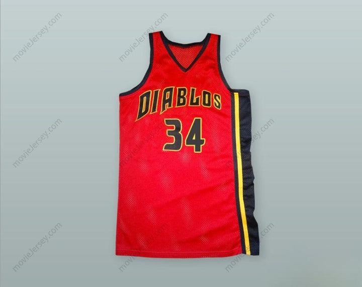 CUSTOM ANY Name Number ELLIOT RICHARDS 34 DIABLOS BASKETBALL JERSEY BEDAZZLED Top Stitched S-6XL