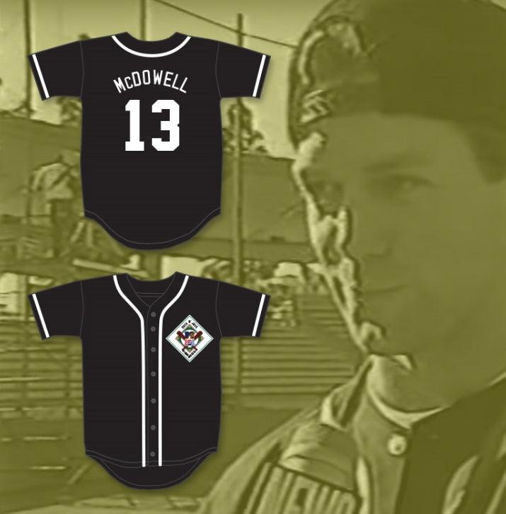 Custom Any Name Number ROGER MCDOWELL 13 AARDVARKS BASEBALL JERSEY 1ST ANNUAL ROCK N' JOCK DIAMOND DERBY Top Stitched S-6XL