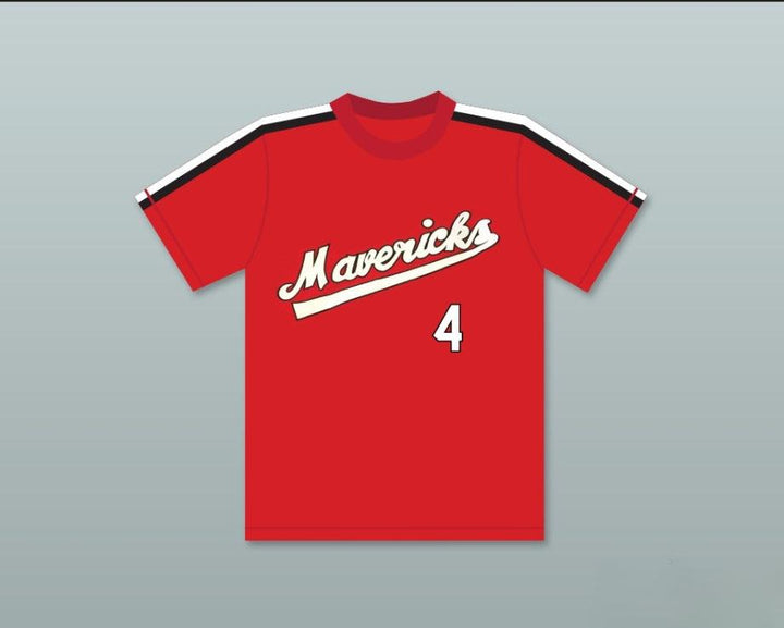 Custom Any Name Number BING RUSSELL 4   BASEBALL JERSEY THE BATTERED BASTARDS OF BASEBALL Top Stitched S-6XL