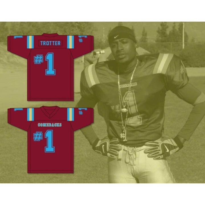 CUSTOM ANY Name Number TROTTER #1 HEARTLAND STATE UNIVERSITY Football Jersey Top Stitched S-6XL