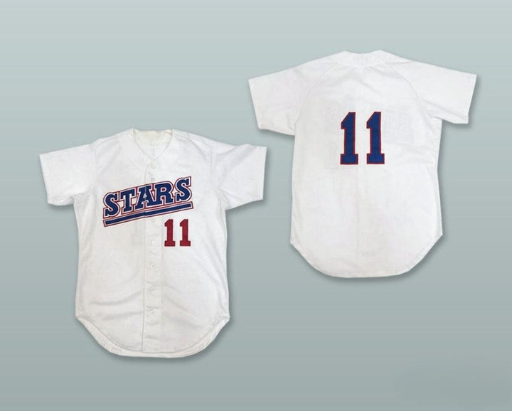 Custom Any Name Number HILO STARS 11  WHITE BASEBALL JERSEY Top Stitched S-6XL