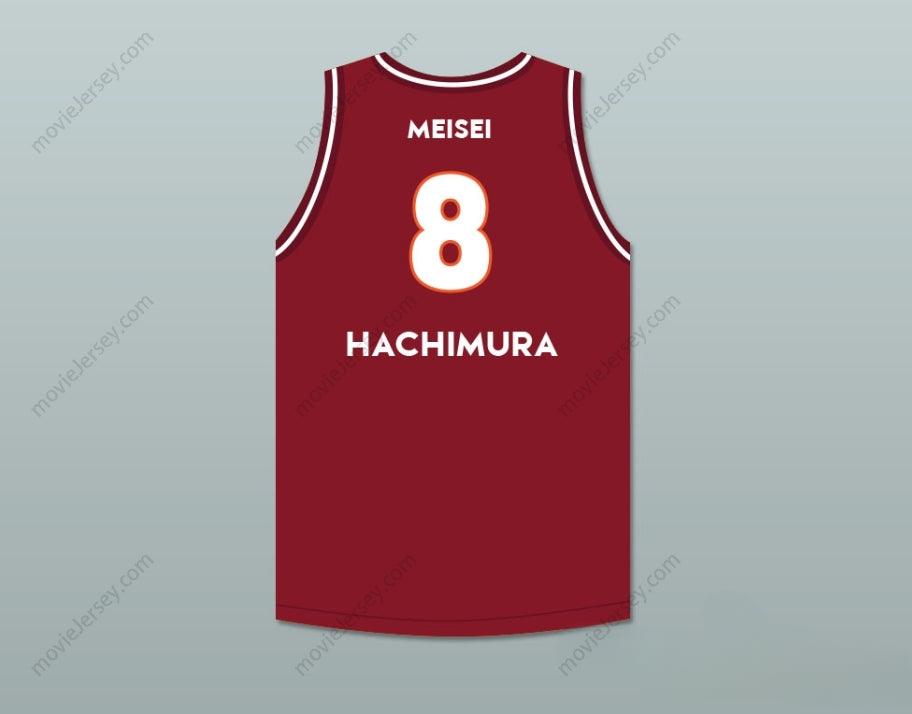 CUSTOM ANY Name Number RUI HACHIMURA 8 MEISEI HIGH SCHOOL MAROON BASKETBALL JERSEY 2 Top Stitched S-6XL