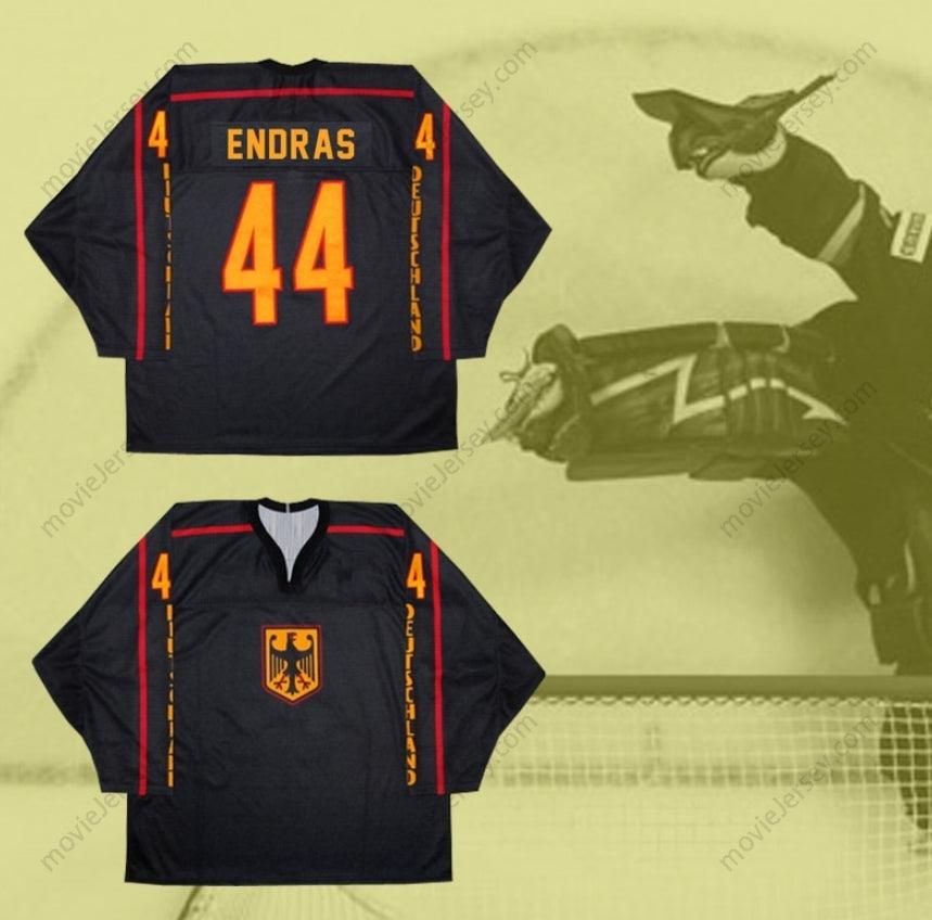 Custom Any Name Number Dennis Endras Germany National Team Hockey Jersey Any Name or Number Top Stitched S-6XL
