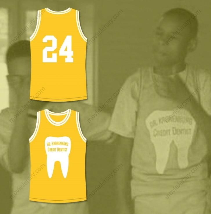 CUSTOM ANY Name Number DR KRONENBURG CREDIT DENTIST 24 BASKETBALL JERSEY THE 6TH MAN Top Stitched S-6XL