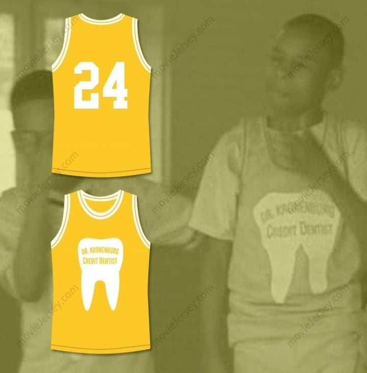 CUSTOM ANY Name Number DR KRONENBURG CREDIT DENTIST 24 BASKETBALL JERSEY THE 6TH MAN Top Stitched S-6XL