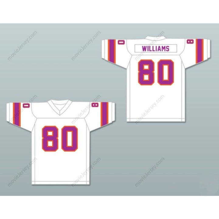 CUSTOM ANY Name Number 1974-75 WFL DAVE WILLIAMS 80 SOUTHERN CALIFORNIA SUN HOME FOOTBALL JERSEY Top Stitched S-6XL