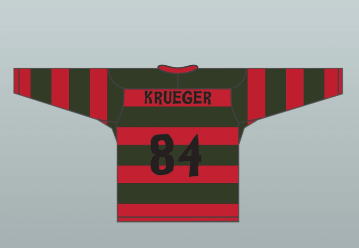 Custom Any Name Number Freddy Krueger 84 Hockey Jersey Top Stitched S-6XL