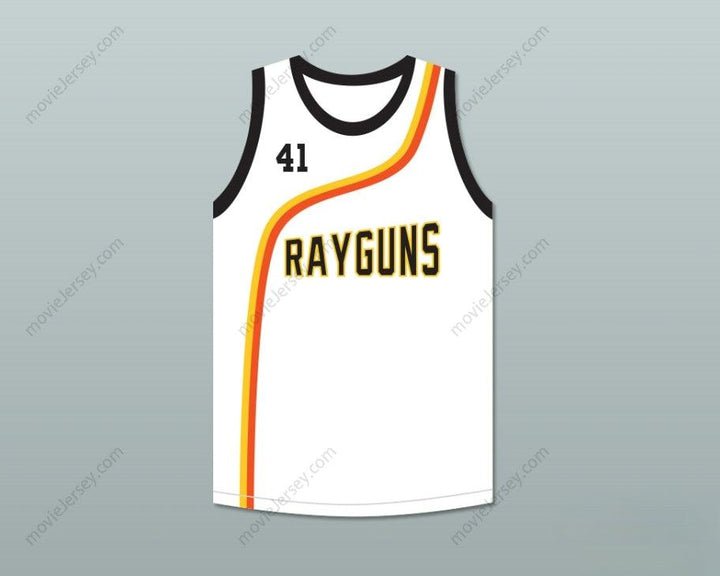 CUSTOM ANY Name Number   Home > BASKETBALL > DIRK NOWITZKI 41 ROSWELL RAYGUNS WHITE BASKETBALL JERSEY Top Stitched S-6XL