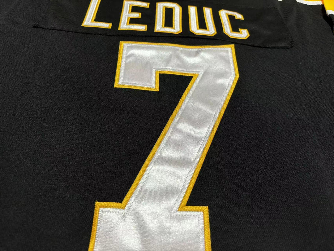Custom Any Name Number WHA 1976-77 CINCINNATI STINGERS RICH LEDUC 7 AWAY HOCKEY JERSEY Stitched Top Stitched S-6XL