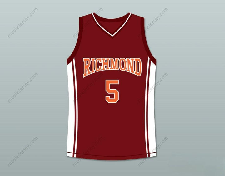 CUSTOM ANY Name Number JASON LYLE 5 RICHMOND OILERS HOME BASKETBALL JERSEY COACH CARTER Top Stitched S-6XL