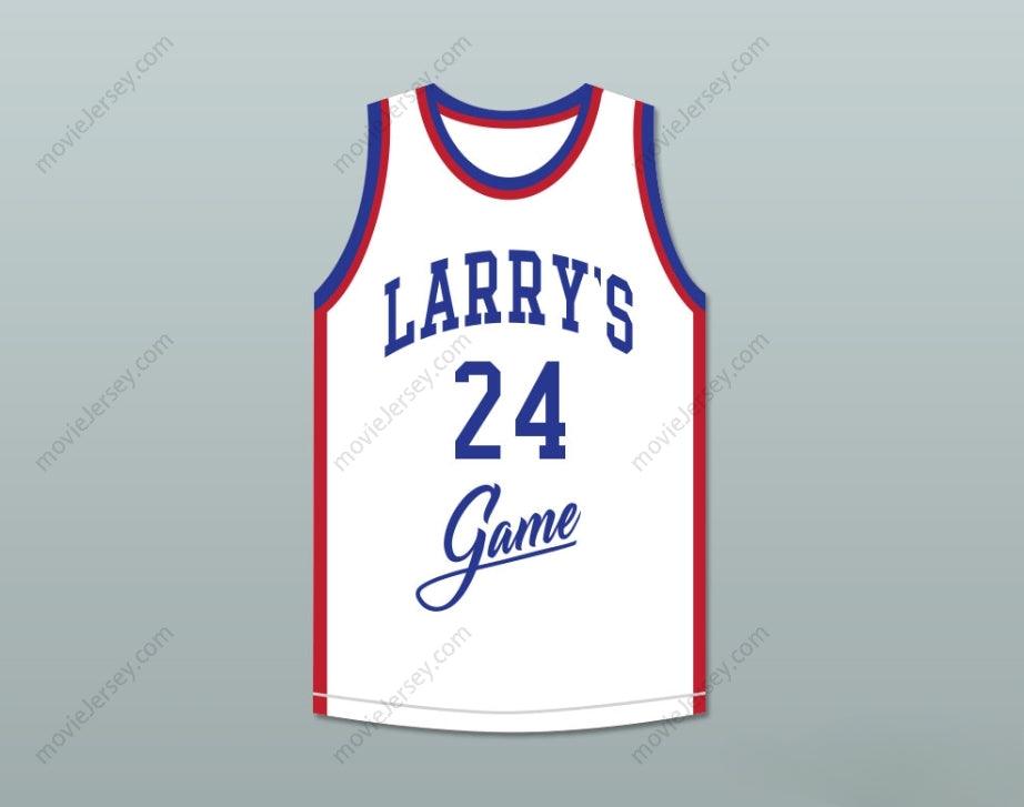 CUSTOM ANY Name Number MARK AGUIRRE 24 LARRY'S GAME WHITE BASKETBALL JERSEY 1988 CHARITY EVENT Top Stitched S-6XL