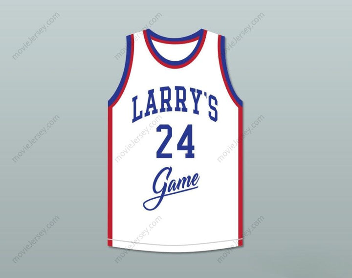 CUSTOM ANY Name Number MARK AGUIRRE 24 LARRY'S GAME WHITE BASKETBALL JERSEY 1988 CHARITY EVENT Top Stitched S-6XL