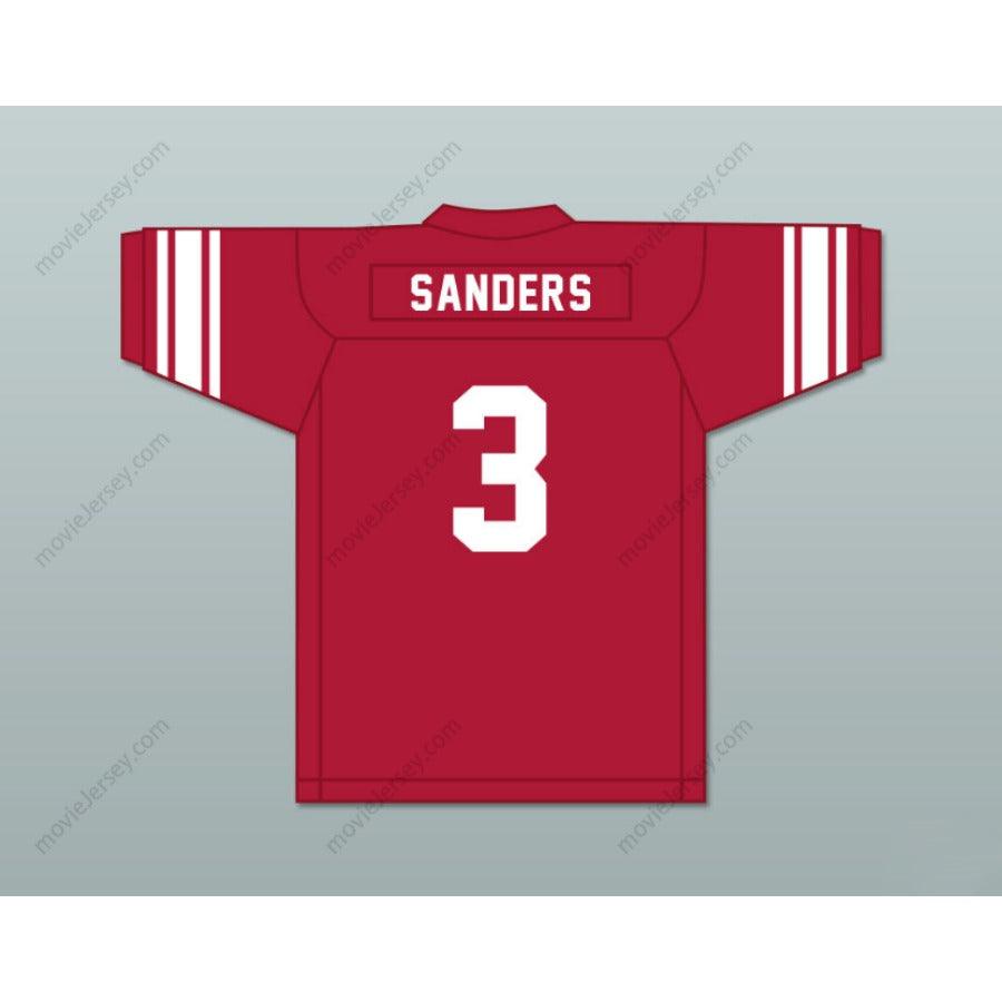 CUSTOM BARRY SANDERS 3 NORTH HIGH SCHOOL REDSKINS FOOTBALL JERSEY S-6XL Top Stitched S-6XL