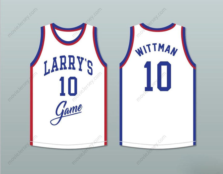 CUSTOM ANY Name Number RANDY WITTMAN 10 LARRY'S GAME WHITE BASKETBALL JERSEY 1988 CHARITY EVENT Top Stitched S-6XL