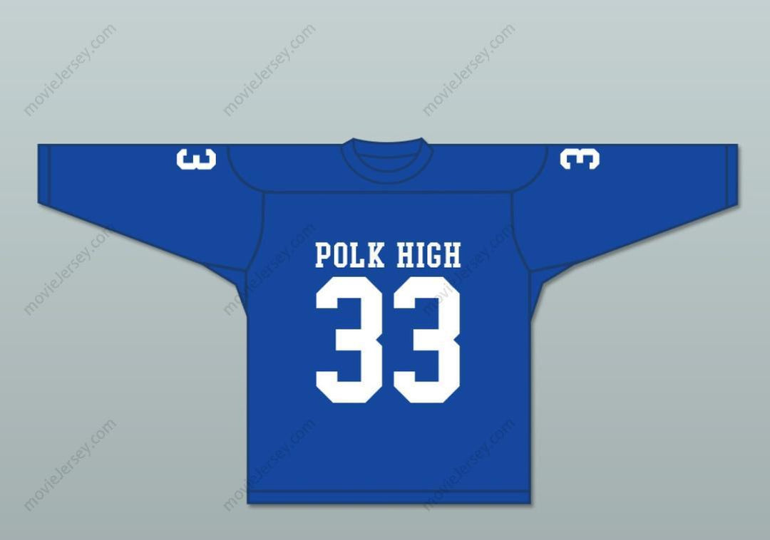 Custom Any Name Number Al Bundy 33 Polk High School Blue Hockey Jersey Married With Children Stitched Top Stitched S-6XL