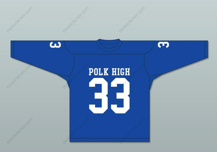 Custom Any Name Number Al Bundy 33 Polk High School Blue Hockey Jersey Married With Children Stitched Top Stitched S-6XL
