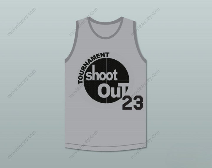 CUSTOM ANY Name Number GRAY TOURNAMENT SHOOT OUT BASKETBALL JERSEY ABOVE THE RIM Top Stitched S-6XL