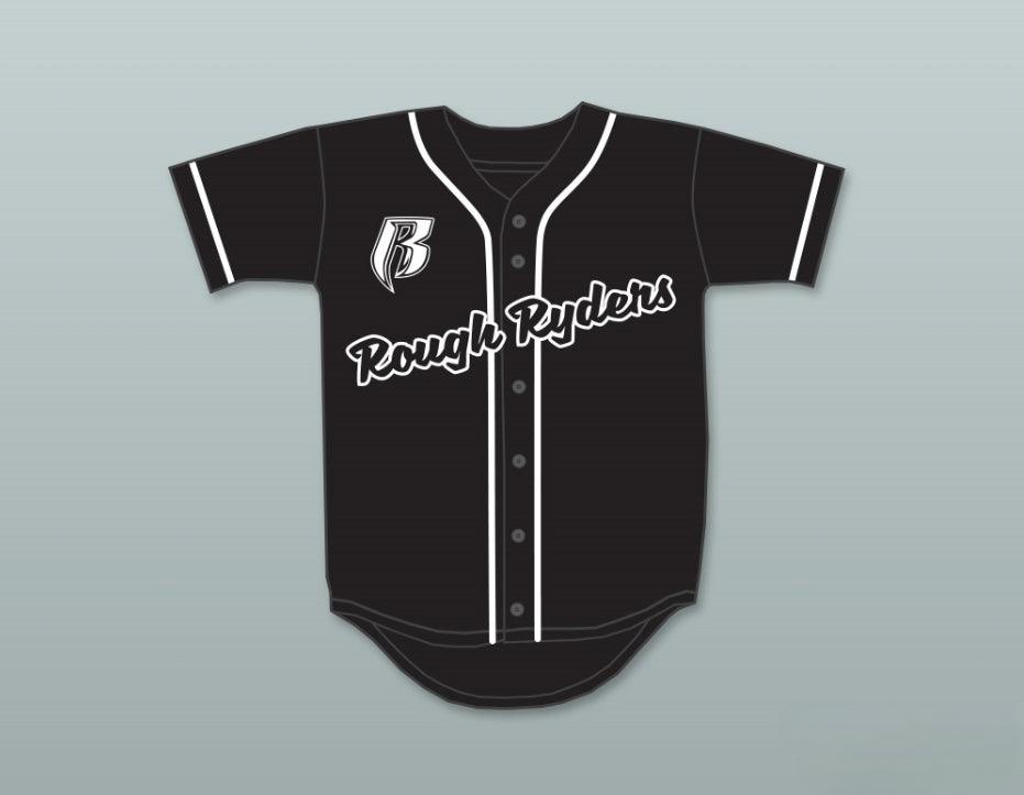Custom Any Name Number DMX 84 ROUGH RYDERS BLACK BASEBALL JERSEY Top Stitched S-6XL