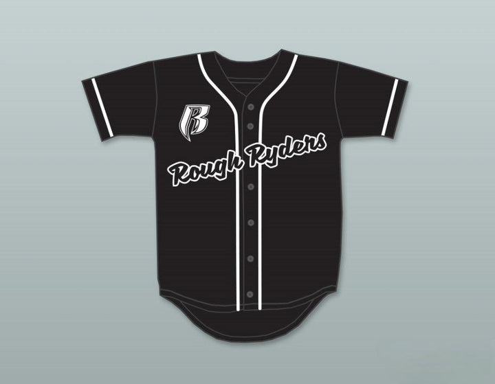 Custom Any Name Number DMX 84 ROUGH RYDERS BLACK BASEBALL JERSEY Top Stitched S-6XL