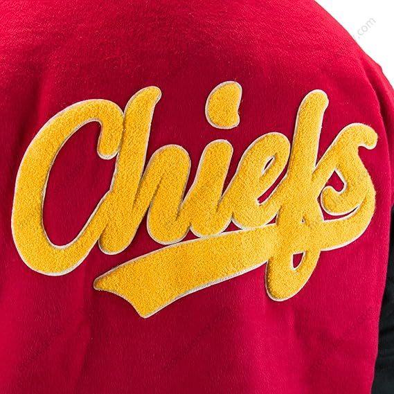 Kansas City Chiefs Princess Diana Red Wool Varsity Jacket S-3XL