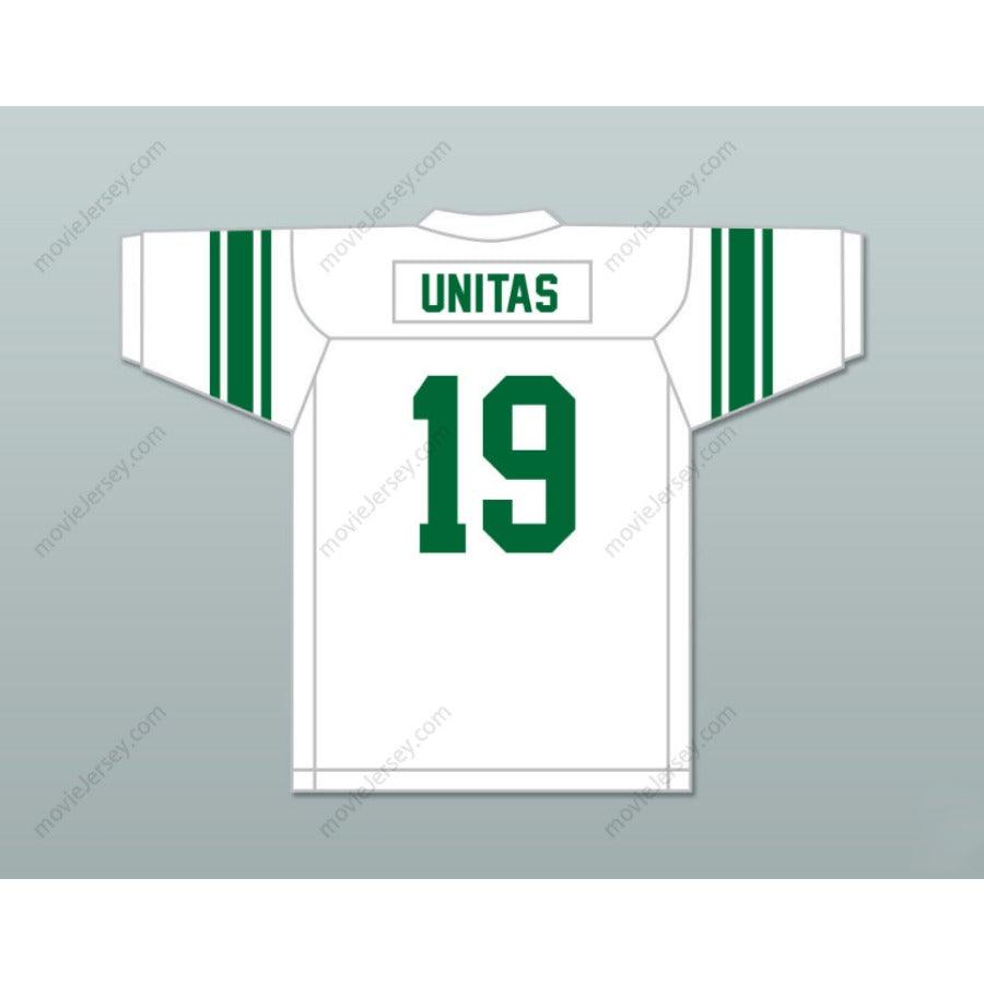 CUSTOM JOHNNY UNITAS 19 ST. JUSTIN'S HIGH SCHOOL PITTSBURGH FOOTBALL JERSEY Top Stitched S-6XL