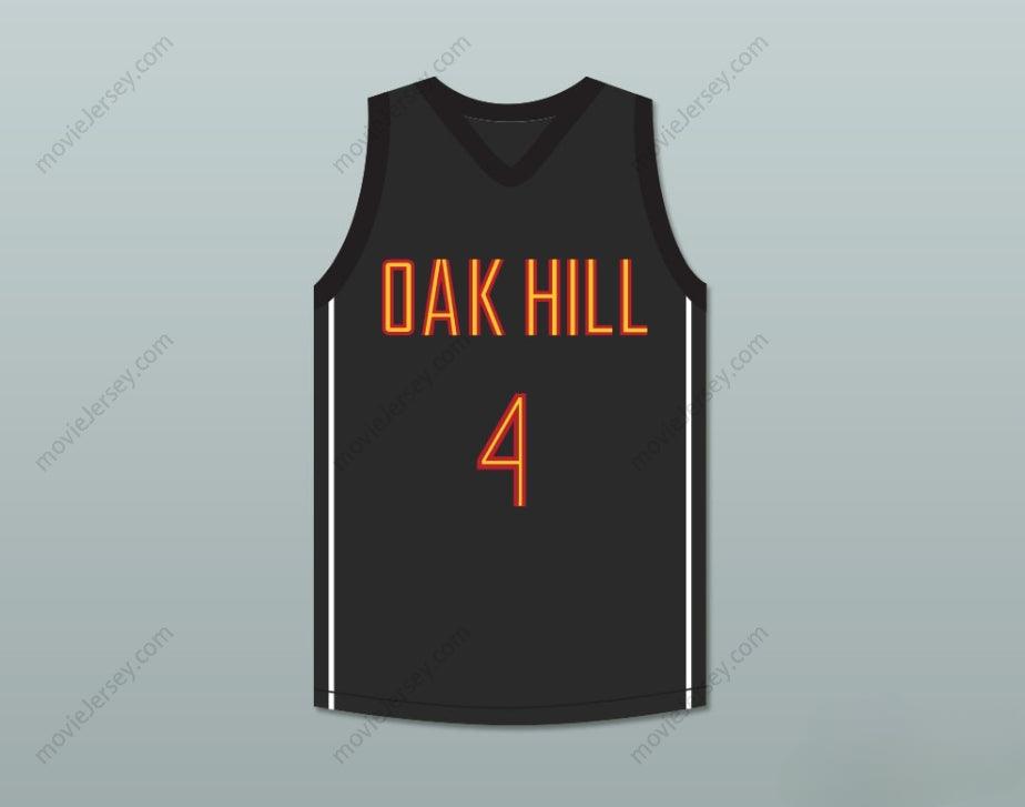 CUSTOM ANY Name Number RAJON RONDO 4 OAK HILL ACADEMY BLACK BASKETBALL JERSEY Top Stitched S-6XL