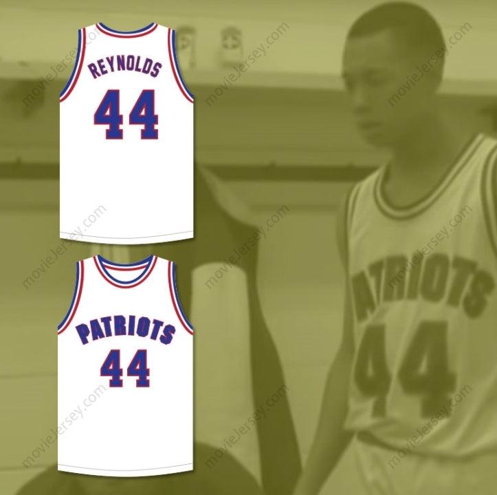 CUSTOM ANY Name Number REGGIE REYNOLDS 44 WILL FOSTER HIGH SCHOOL PATRIOTS WHITE BASKETBALL JERSEY THE RED SNEAKERS 2 Top Stitched S-6XL