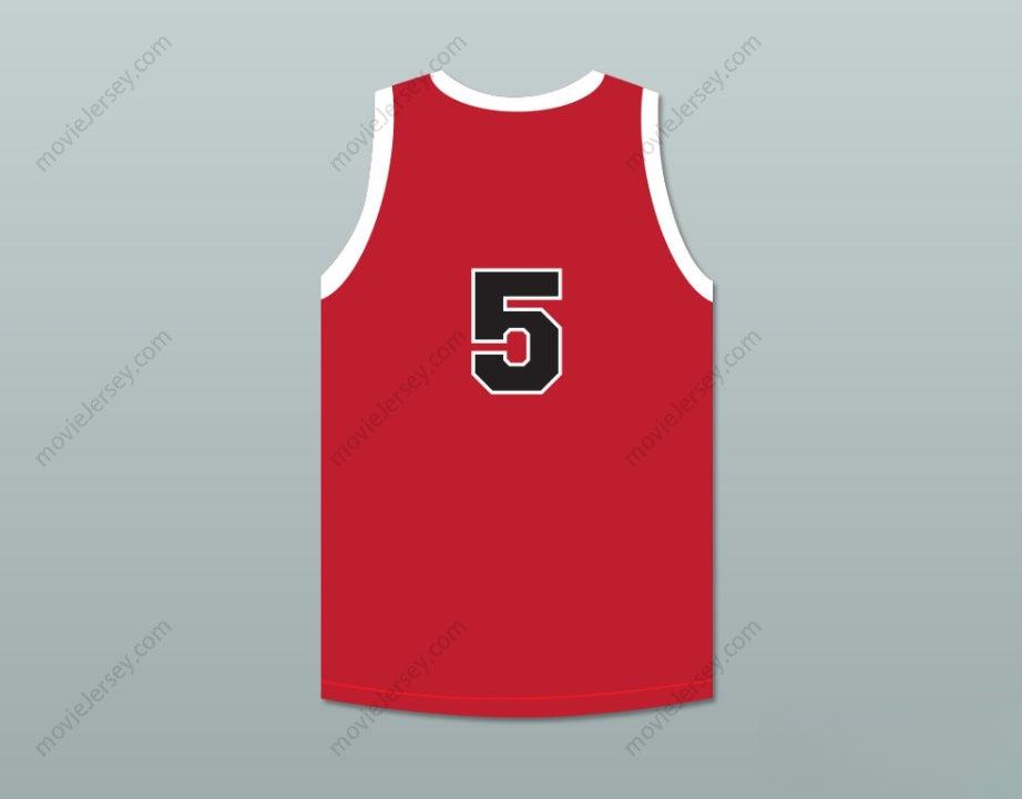 CUSTOM ANY Name Number KENNY SAILORS 5 PROVIDENCE STEAMROLLERS RED BASKETBALL JERSEY 1 Top Stitched S-6XL