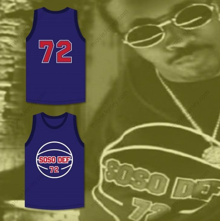 CUSTOM ANY Name Number DRU HILL IN MY BED SOSO DEF 72 BASKETBALL JERSEY Top Stitched S-6XL