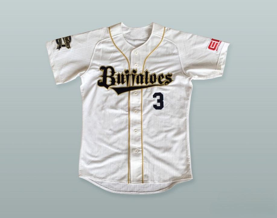 Custom Any Name Number LEE S.Y. 3 ORIX BUFFALOES BASEBALL JERSEY WITH PATCHES Top Stitched S-6XL