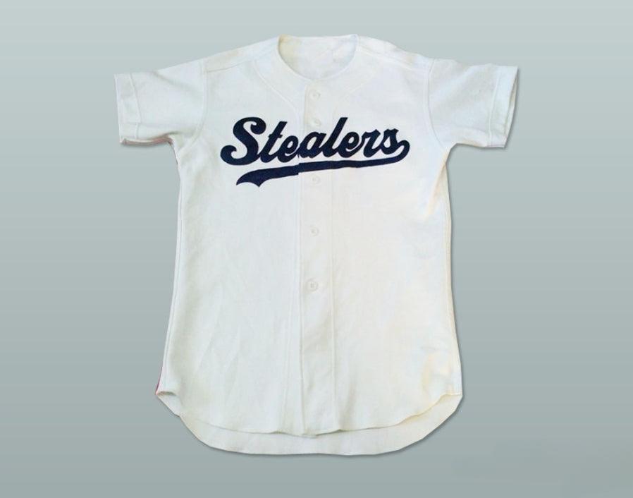 Custom Any Name Number STEALERS BUTTON-DOWN BASEBALL JERSEY ANY PLAYER OR ANY NUMBER Top Stitched S-6XL