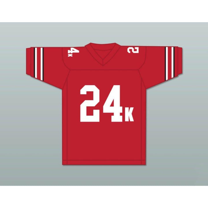 CUSTOM ANY Name Number BRUNO MARS 24K RED Football Jersey Top Stitched S-6XL