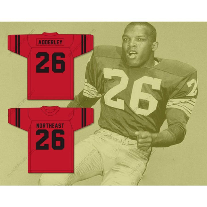 CUSTOM ANY Name Number HERB ADDERLEY 26 NORTHEAST HIGH SCHOOL VIKINGS Football Jersey Top Stitched S-6XL