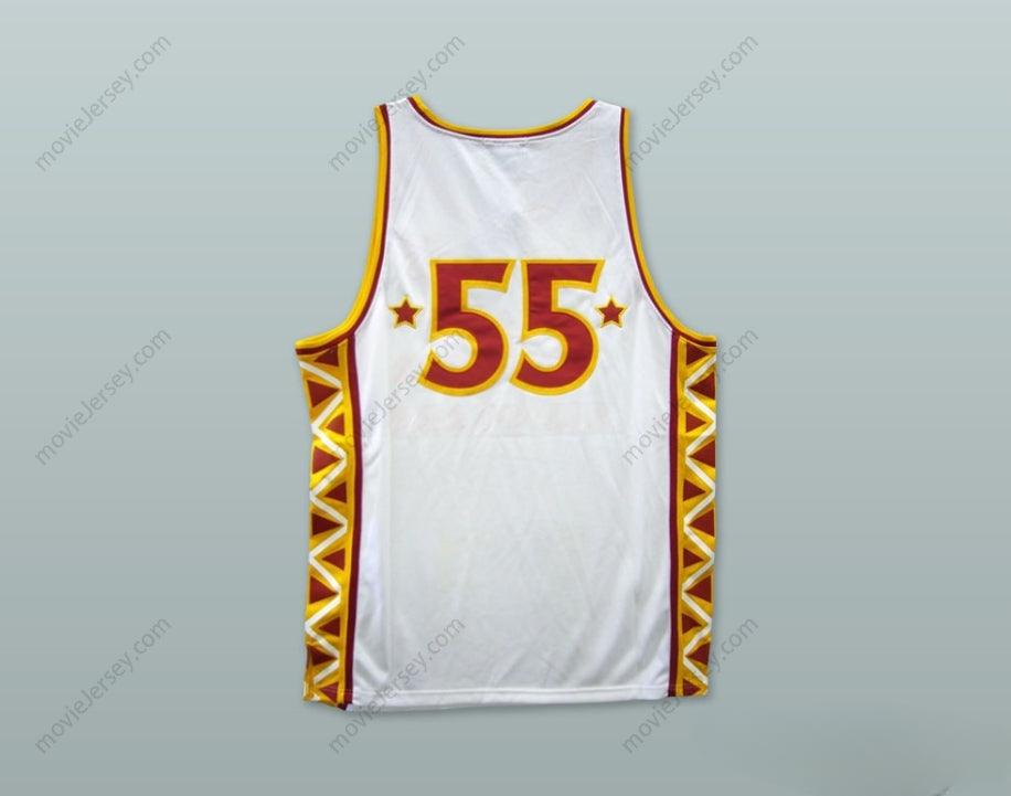 CUSTOM ANY Name Number 1996 HOT CHILE STYLE RUCKER ALL STARS 55 WHITE BASKETBALL JERSEY Top Stitched S-6XL