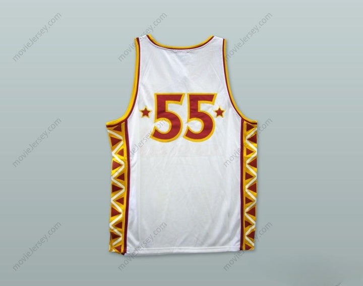 CUSTOM ANY Name Number 1996 HOT CHILE STYLE RUCKER ALL STARS 55 WHITE BASKETBALL JERSEY Top Stitched S-6XL