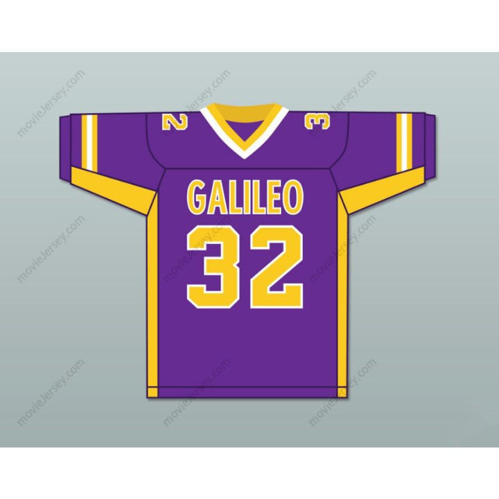 CUSTOM ANY Name Number OJ SIMPSON 32 GALILEO ACADEMY OF SCIENCE AND TECHNOLOGY LIONS YELLOW GOLD FOOTBALL JERSEY Top Stitched S-6XL