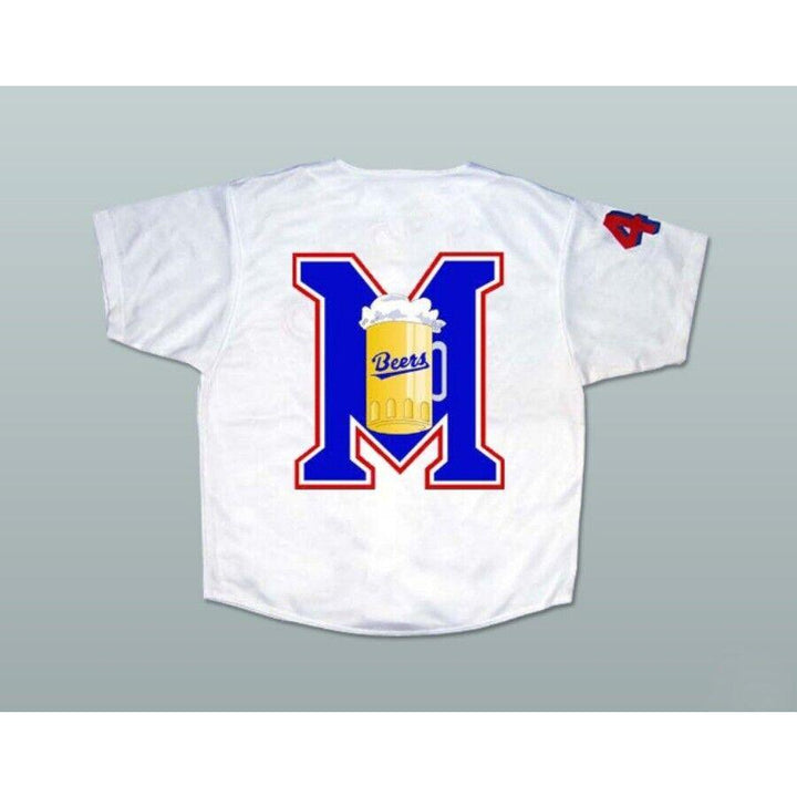 Custom Any Name Number BASEKETBALL TREY PARKER JOE COOPER 44 MILWAUKEE BEERS BASEBALL JERSEY Stitched Top Stitched S-6XL