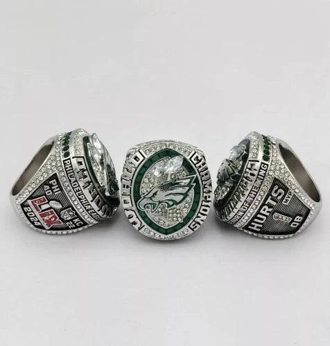 2024 -2025 Barkley Hurts SB Eagle Championship Title Band W Box Ring